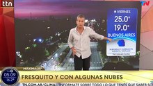 Clima en el AMBA - Jueves 8 de enero