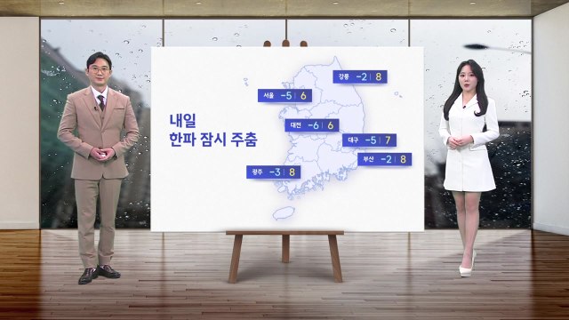 [날씨] 내일 한파 잠시 주춤...오후 전국 눈비 / YTN
