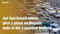 Así funcionará nuevo pico y placa en Bogotá: todo el día y puentes festivos | Pulzo