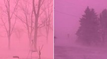 Iowa: il cielo si tinge di rosa (ecco perché)