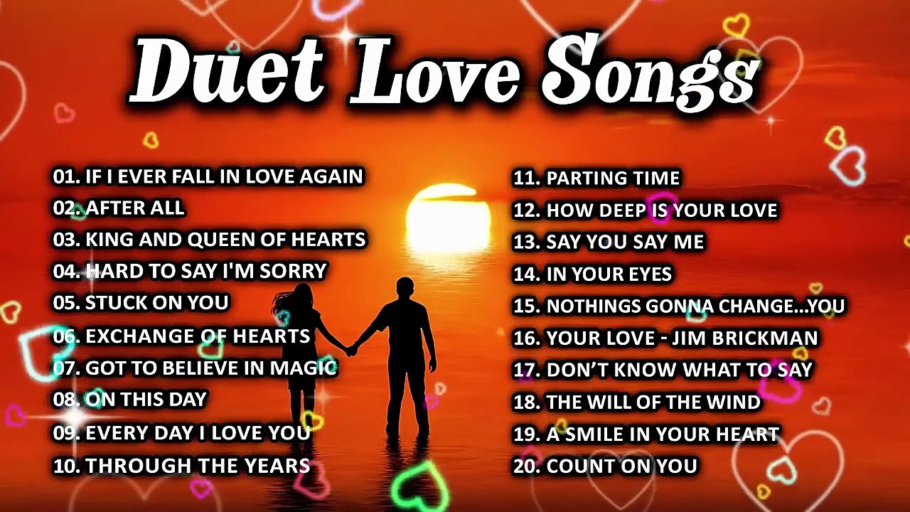 Best Duets Songs Male And Female 80's 90's ( Lyric )- 50 Romantic Duet Love Songs Of All Time