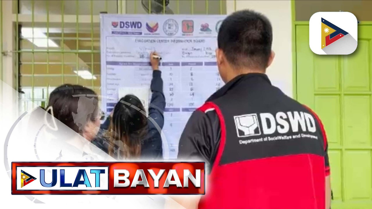 DSWD, tiniyak ang tulong at serbisyo para sa mga residenteng apektado ng Bulkang Mayon