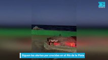 Siguen las alertas por crecidas en el Río de la Plata