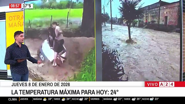 Ríos de barro e inundaciones en Salta