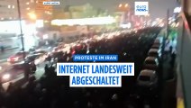 Massenproteste in Teheran, Internet landesweit abgeschaltet