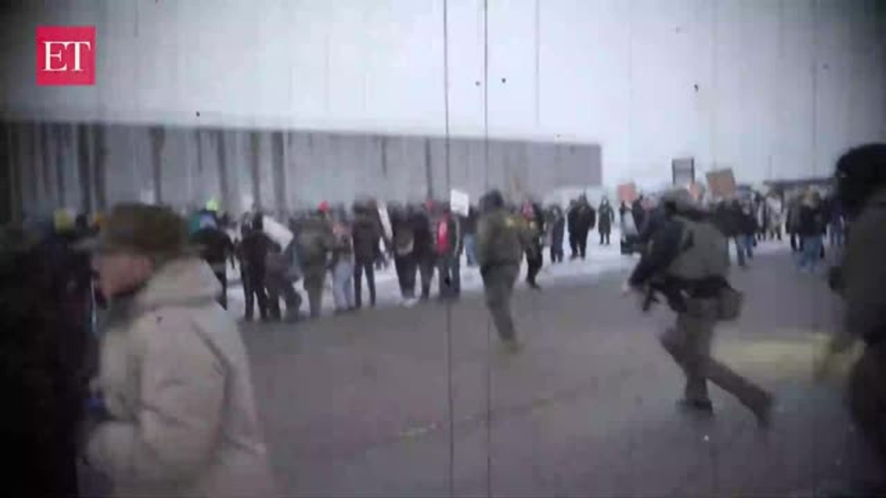 'Shame! Quit your job…': Protesters clash with ICE agents after fatal shooting of Minneapolis woman