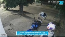 Falsos repartidores asaltaron a un delivery y le robaron la moto en La Plata