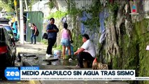 Medio Acapulco se queda sin agua tras el sismo ocurrido el 2 de enero