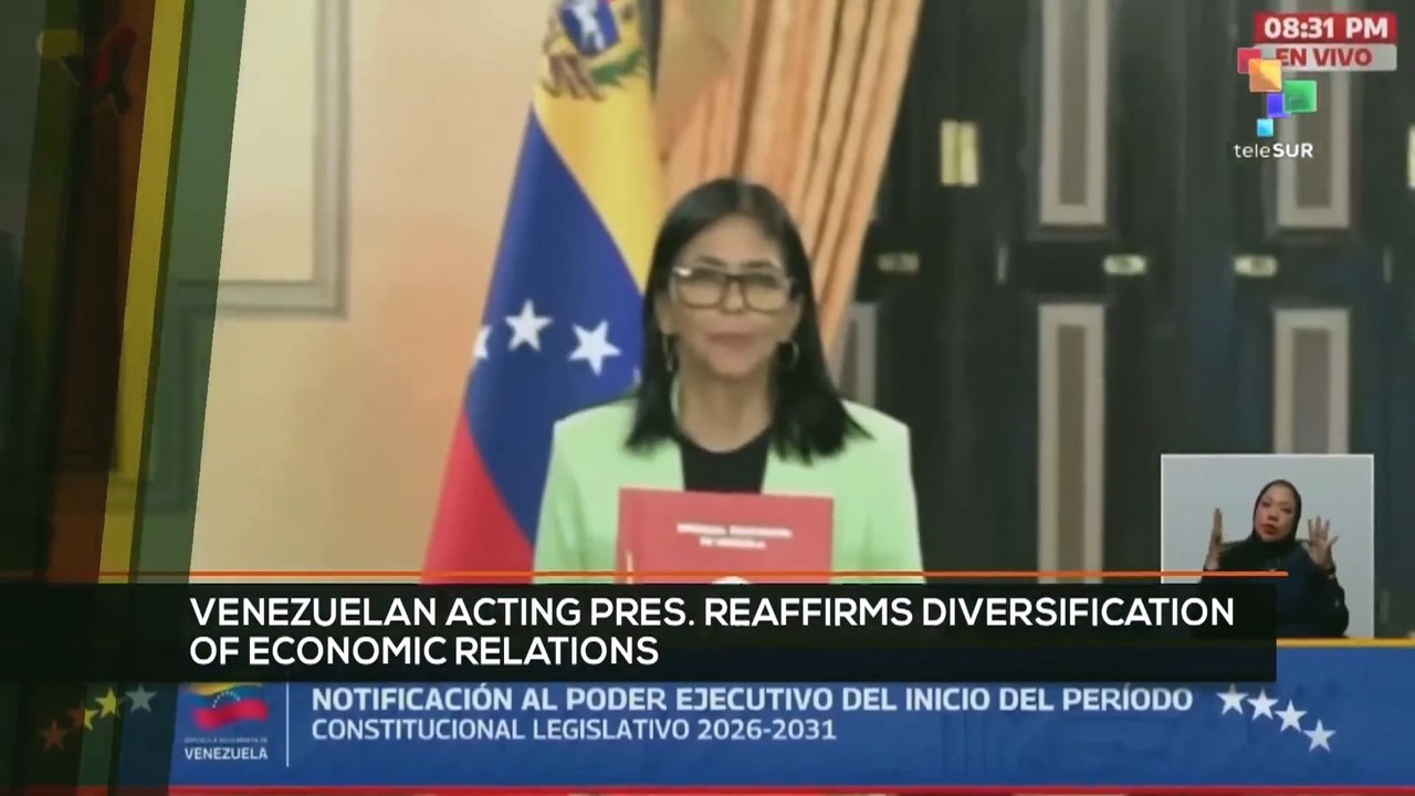 FTS 8:30 08-01: Venezuelan Acting pres. reaffirms diversification of economic relations