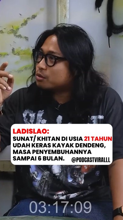 LADISLAO: Rasanya sunat atau khitan di usia 21-22 tahun.. mantap! baru sembuh setelah 6 bulan.Biar gak salah paham, langsung nonton full di youtube: Deddy Corbuzier#ladislao #sunat #khitan #prazteguh #podcastviral