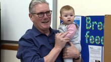 Starmer carries baby as he introduces new Welfare Bill