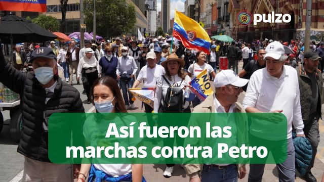 Así fueron las marchas contra Petro en diferentes ciudades de Colombia