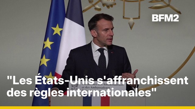 États-Unis, menace russe, Groenland.... le discours d'Emmanuel Macron devant les ambassadeurs