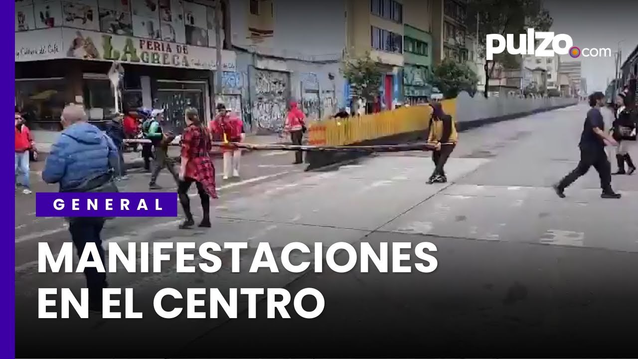 Caos en Transmilenio en el centro de Bogotá por manifestaciones | Pulzo