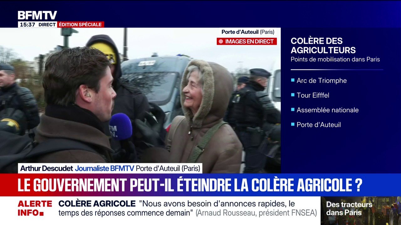 "Ils nous nourrissent": par solidarité, elle fait un don de 350 € aux agriculteurs venus à Paris