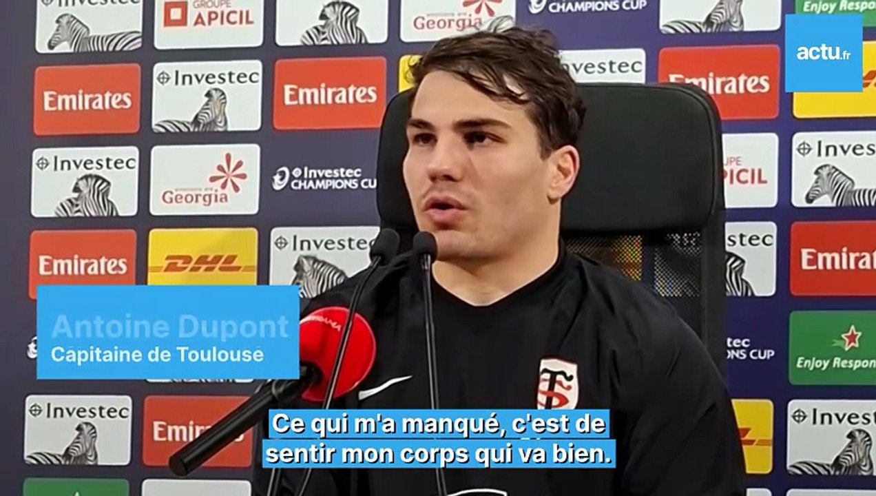 Antoine Dupont (Toulouse) : "C'était pesant"