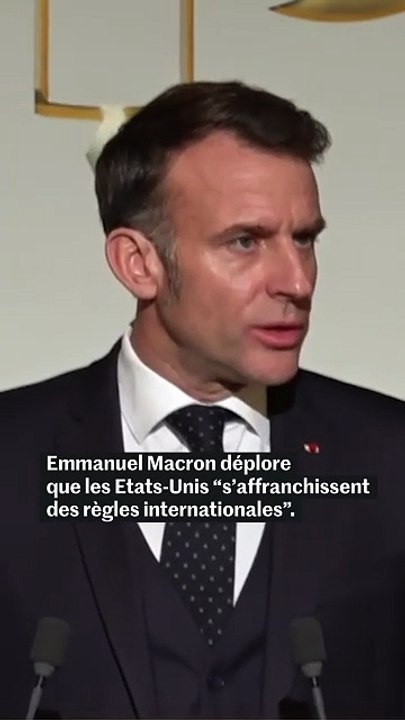 Emmanuel Macron déplore que les Etats-Unis « s’affranchissent des règles internationales »