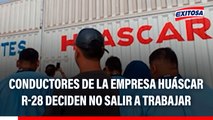 Conductores de la empresa Huáscar R-28 deciden no salir a trabajar por ataque contra compañero: 