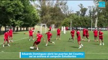 Eduardo Domínguez abrió las puertas del Country. así se entrena el campeón Estudiantes