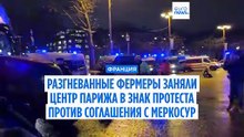 Разгневанные фермеры все-таки "проложили путь" в центр Парижа, несмотря на запрет