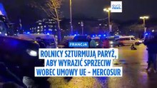 Protest rolników: około stu traktorów w Paryżu przeciwko umowie UE z Mercosur