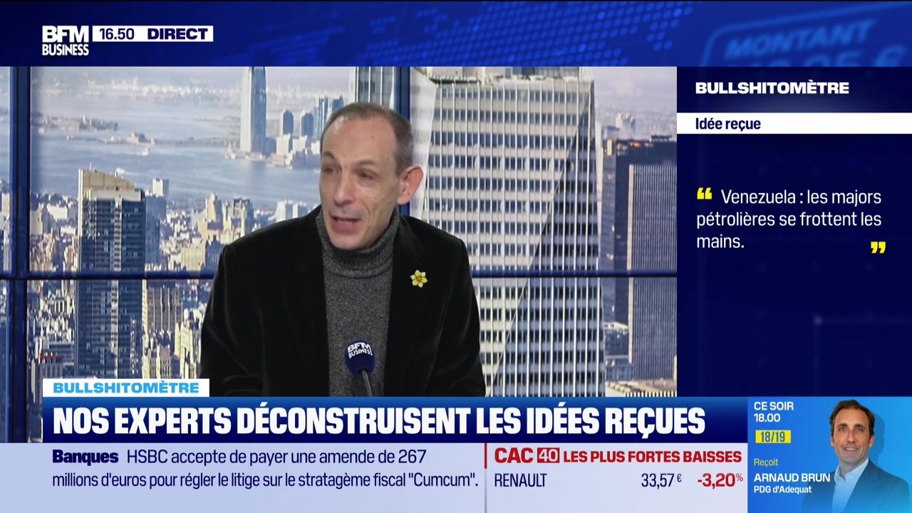 Bullshitomètre : "Vénézuéla : les majors pétrolières se frottent les mains" - FAUX répond Gilles Petit - 08/01