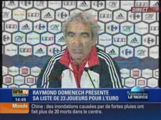Euro 2008 : la liste des 23 de Domenech