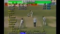Ashoka De Silva Wicket of Aamir Malik  vs SL 2nd ODI at Sharjah March 24, 1989