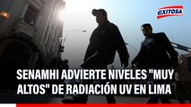 Senamhi advierte niveles 