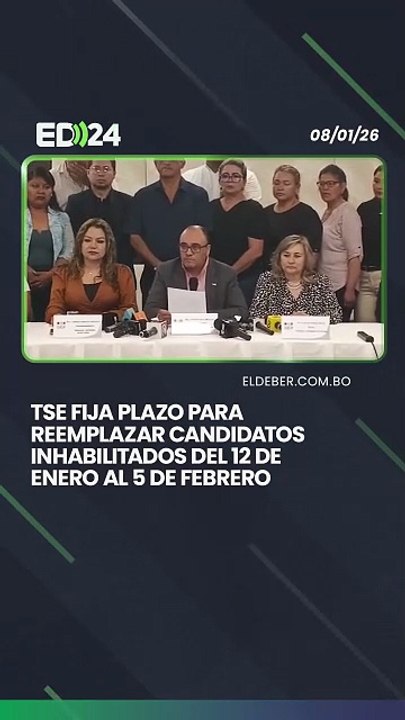TSE fija plazo para reemplazar candidatos inhabilitados del 12 de enero al 5 de febrero