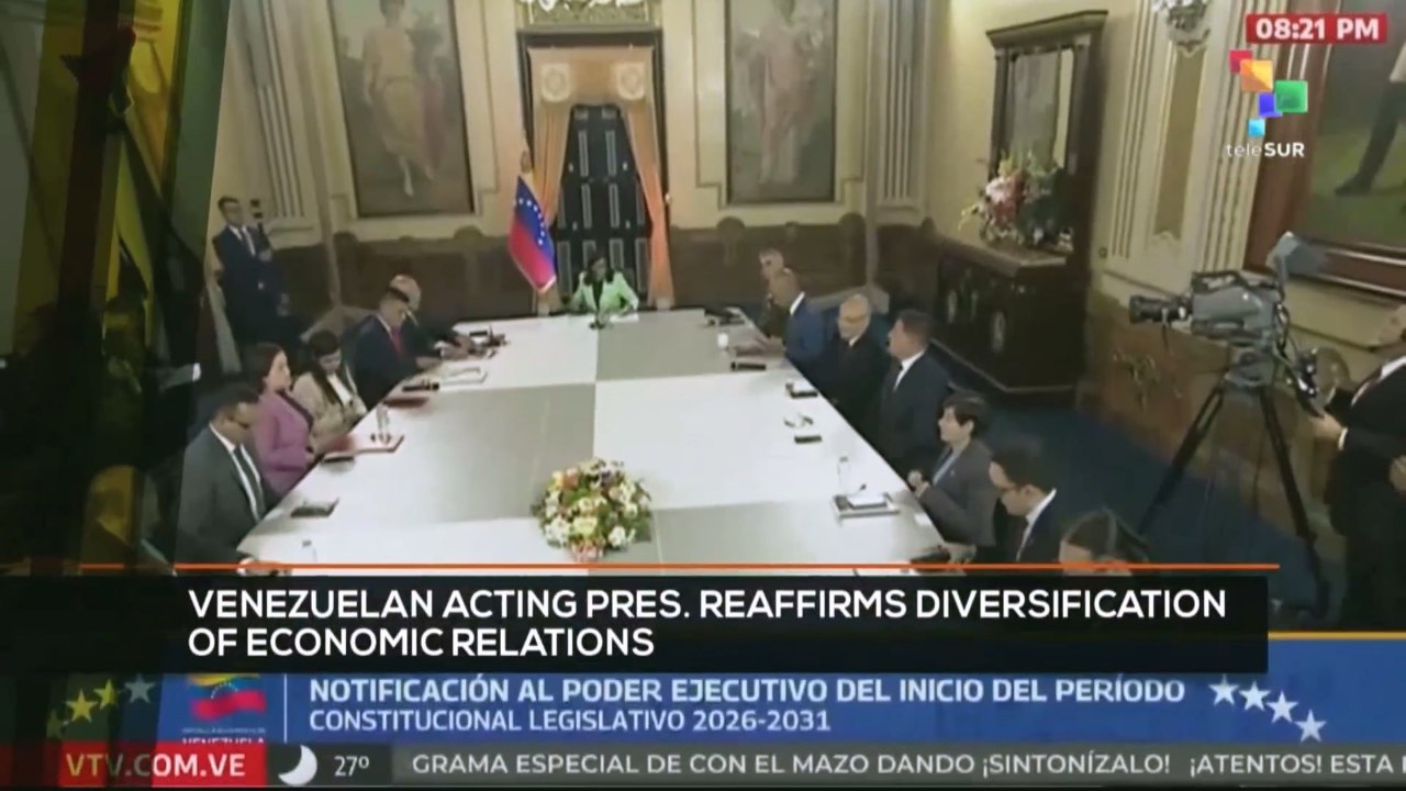 FTS 12:30 08-01: Venezuela Acting pres. reaffirms diversification of economic relations