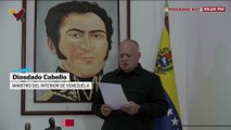 Diosdado Cabello habla de que ya hay al menos 100 fallecidos en el ataque de EE UU en Venezuela