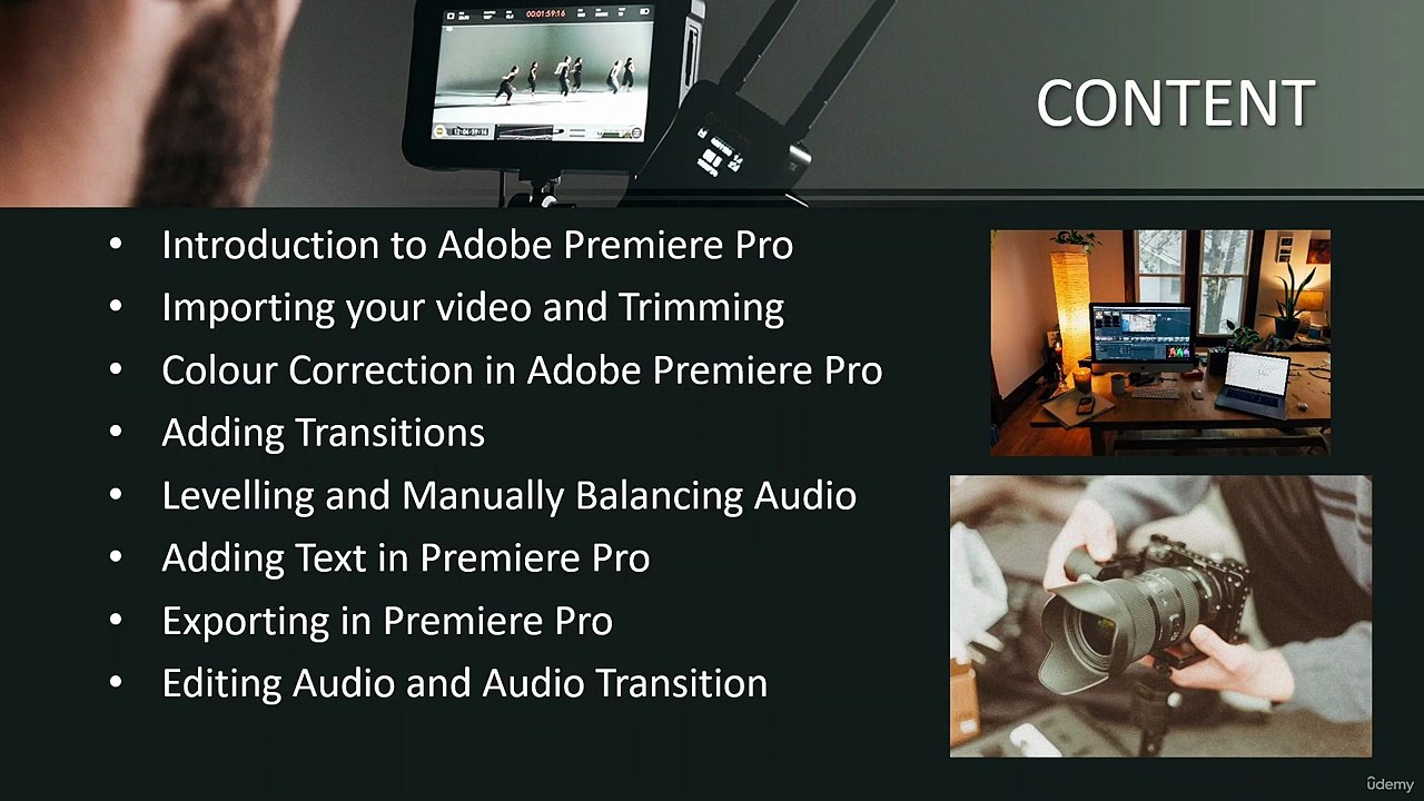 Adobe Premiere Pro CC Masterclass for Video Editing intro