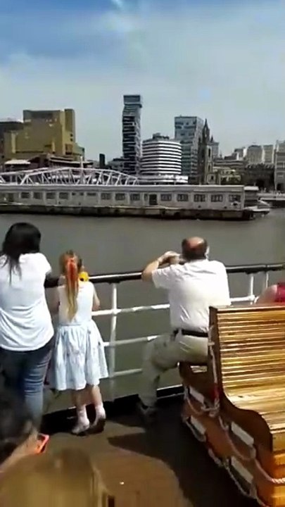 On a Mersey ferry in Liverpool. 2015