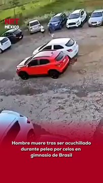 🚨🇧🇷 Lo que inició como una discusión en el estacionamiento de un gimnasio terminó en trag3dia, luego de que un hombre acuch1llara a otro presuntamente en un arranque de celos.
