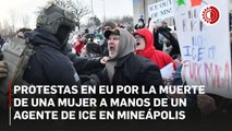 Protestas en EU por la muerte de una mujer a manos de un agente de ICE en Mineápolis