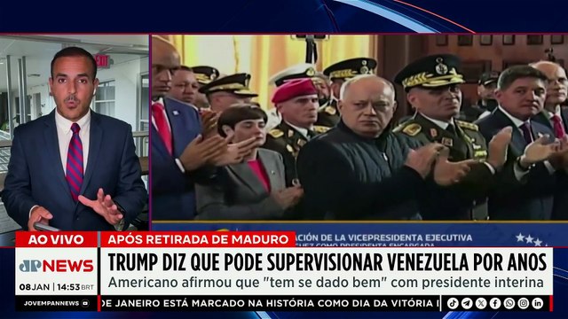Trump afirma que EUA podem supervisionar Venezuela por anos após queda de Maduro | TEMPO REAL