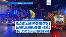 Ataques russos deixam um milhão de pessoas sem eletricidade e água na Ucrânia