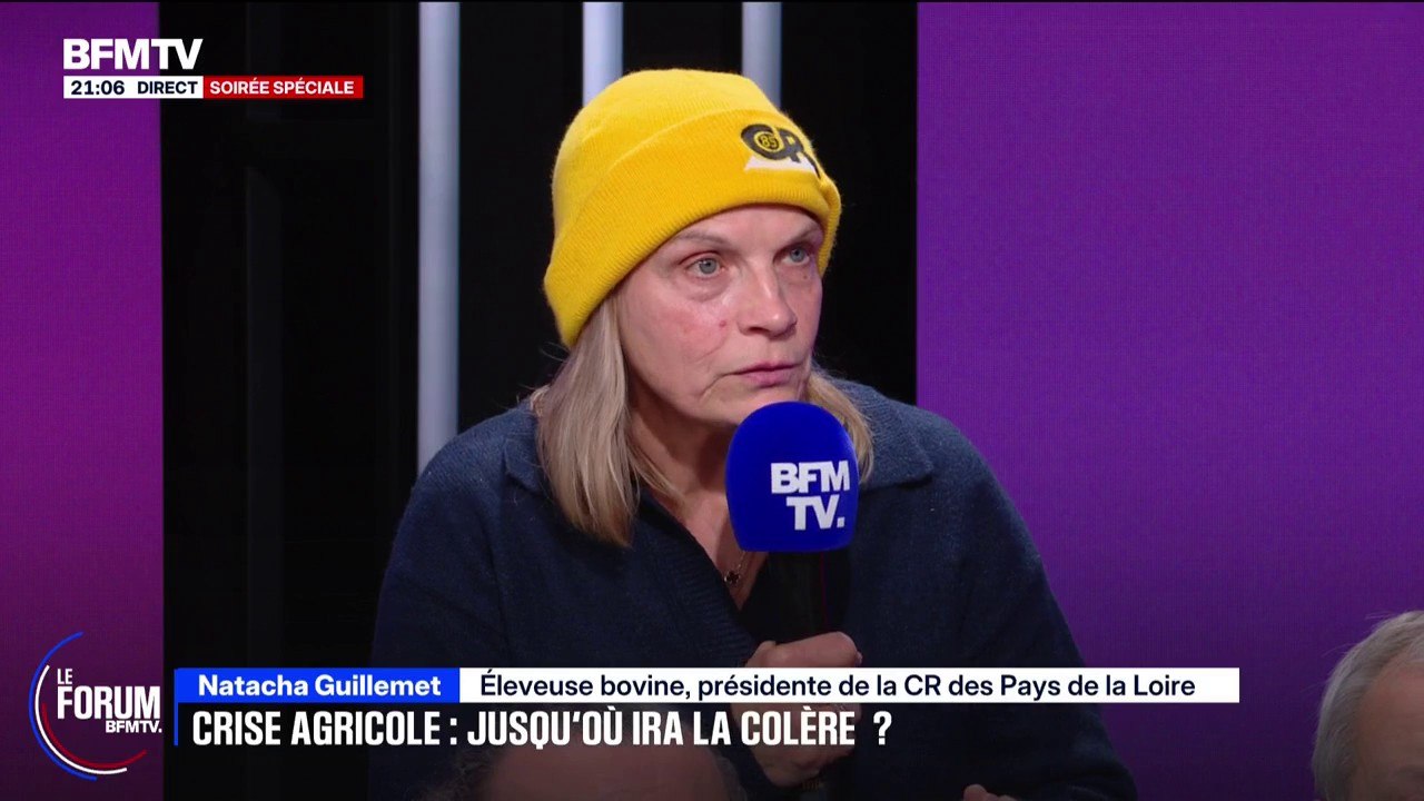 FORUM BFM - Colère agricole: "On a eu l'impression d'être des délinquants", affirme Natacha Guillemet, éleveuse bovine