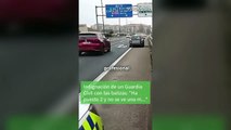 Un Guardia Civil, indignado al llegar a un coche con dos balizas: 