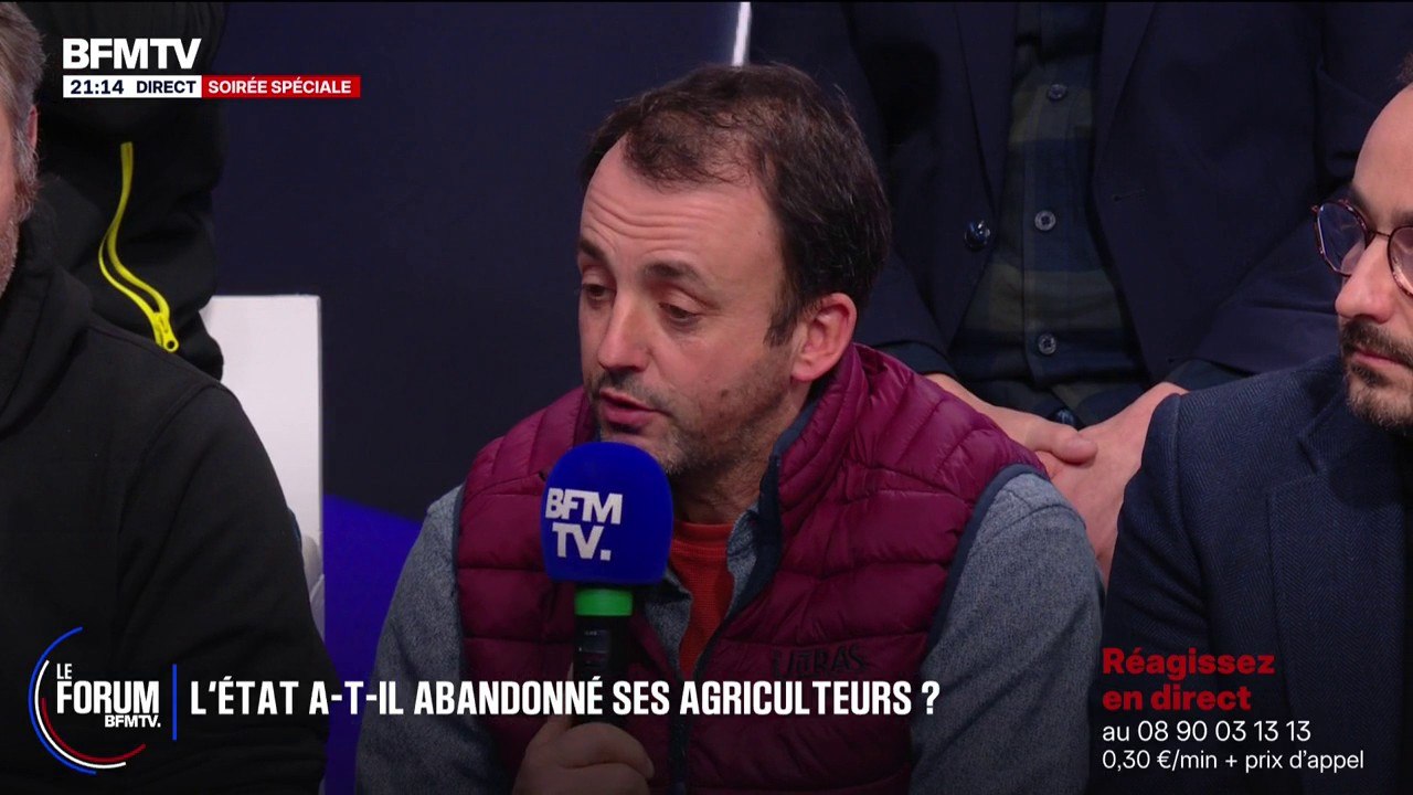 FORUM BFM - Colère agricole: "Emmanuel Macron n'a plus aucun poids en Europe, les jeux sont faits depuis longtemps", déplore Bertrand Loup, vice-président des Ultras de l'A64