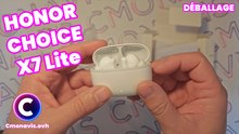 Déballage HONOR CHOICE Earbuds X7 Lite