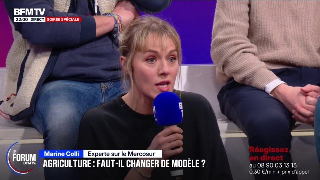 FORUM BFM - Colère agricole: J'ai le sentiment qu'on est dans un modèle agricole à bout de souffle , estime Marine Colli, experte du Mercosur