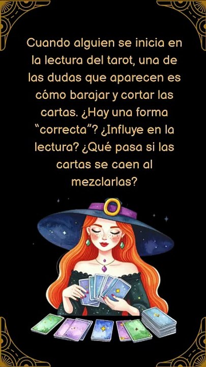 Cómo barajar y cortar tu baraja tarot