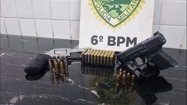 Choque detém homem em posse de revólver e pistola ilegais em Cascavel