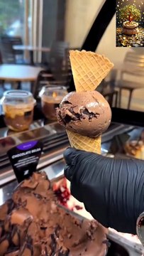 ice Cream gelato#icecream #chocolate #cake #dessert #food #foodie #ترند #حلويات # #streetfood