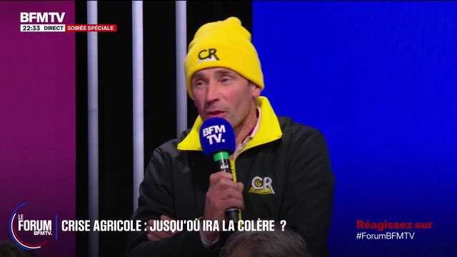 FORUM BFM - Agriculture: Je dois 28.000 euros de l'an dernier, je n'arriverai pas à le spayer , confie Hubert, agriculteur qui se dit dans le rouge