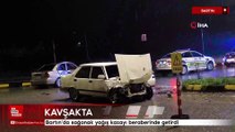 Bartın'da sağanak yağış kazayı beraberinde getirdi
