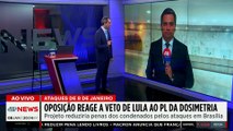 Oposição reage a veto de Lula e articula anistia ampla após 