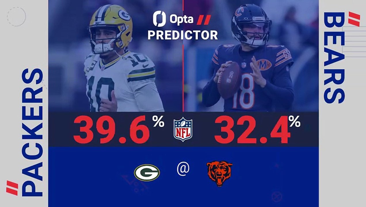 Green Bay Packers @ Chicago Bears - Opta Predictor